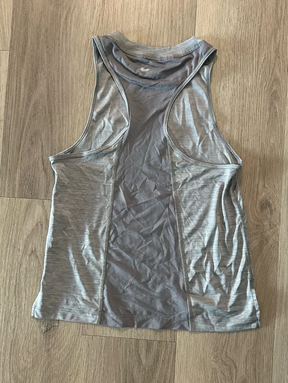 nike grey workout tank top